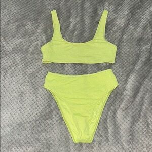 Frankie’s Neon Yellow Bikini Set M/S